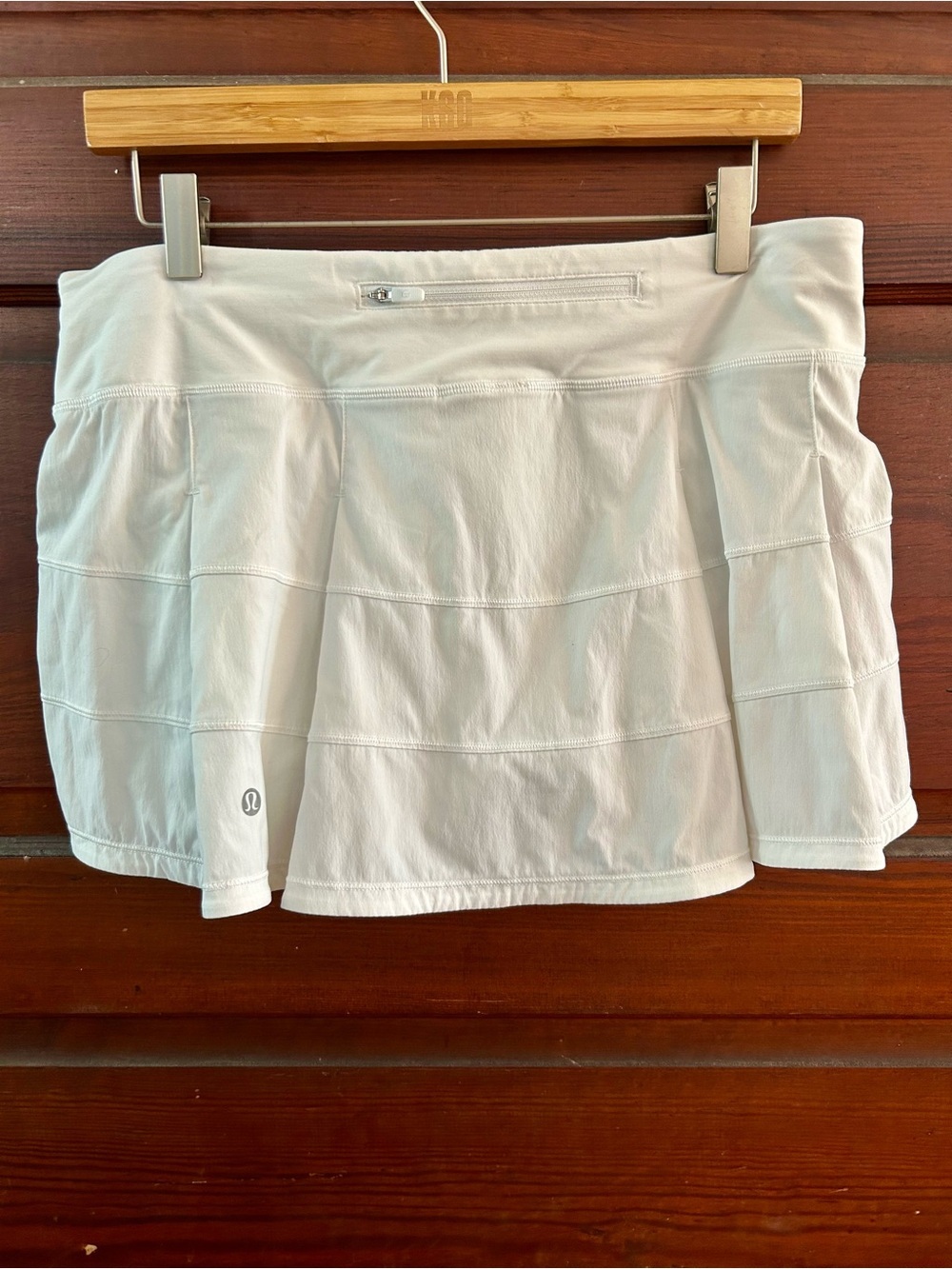 lululemon athletica Pace Rival Skirt🔥🔥New WithOUT Tags🔥🔥Regular in White Size 10 - Picture 4 of 11